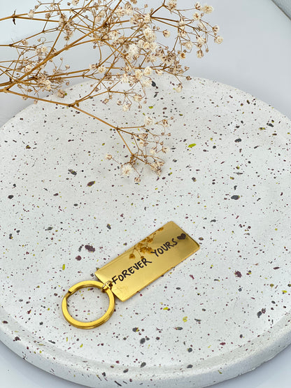 Custom Handwriting / Hand-drawing Engraved Keychain, Gift For Women, Personalized Gift, Best Friends Key Ring, Sisters Engraved Keychain